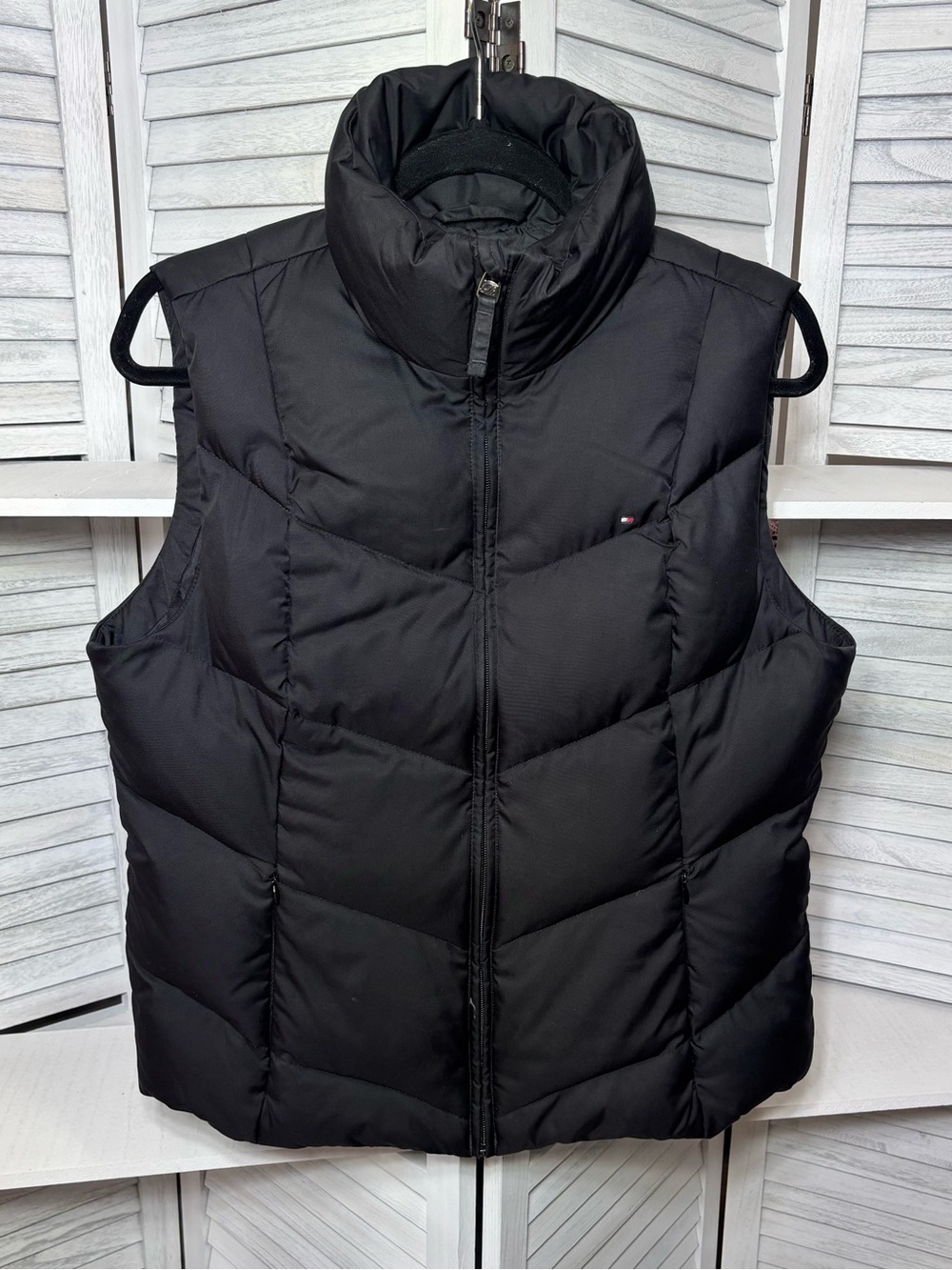 Tommy Hilfiger Black Down Puffer Vest Size L